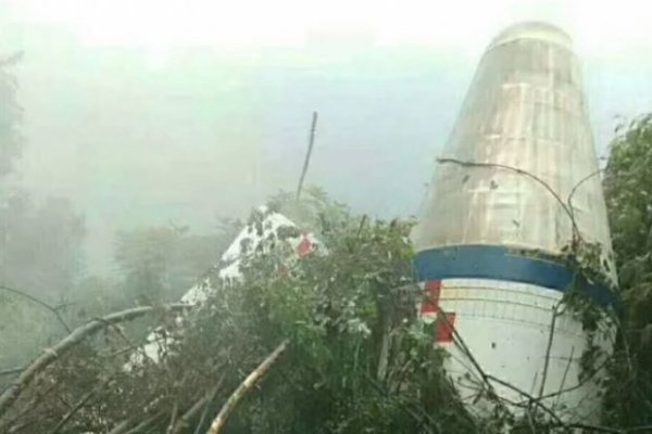 Огромные обломки НЛО были обнаружены жителями Китая