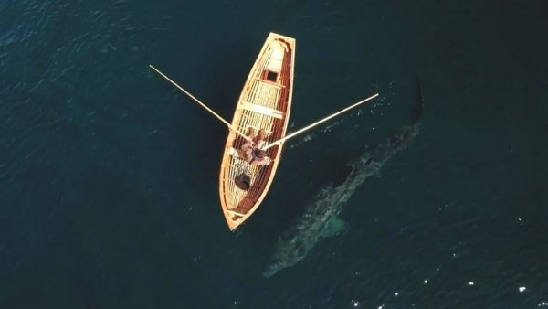 На Филиппинах рыбак на каноэ едва спасся от чудища морского