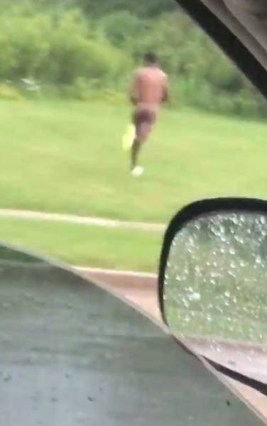 В США по парку бегал голый мужчина с криками: 