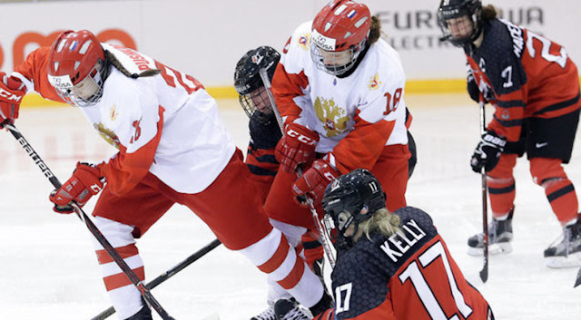 Американская сборная не оставила шансов россиянам в женском хоккее